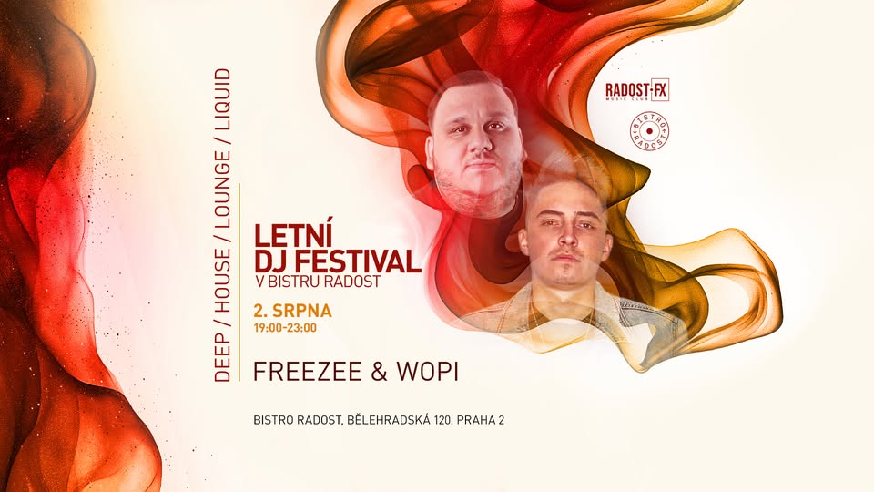 Sobotní Burger&Spin: Freezee & Chris Cage v Bistru Radost! 🎶🎤 🍔