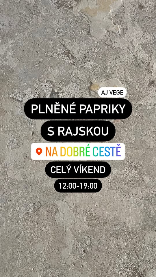 Plněné papriky s rajskou • aj vege • celý víkend