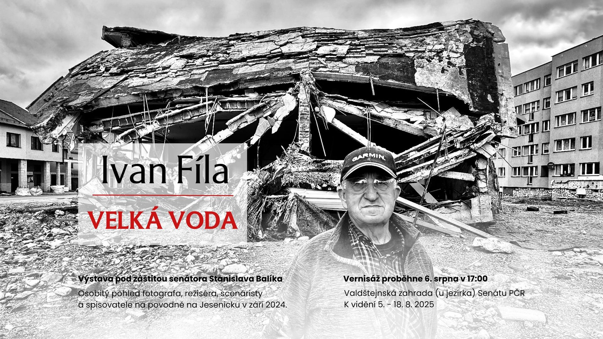 Velká voda - vernisáž výstavy fotografií Ivana Fíly
