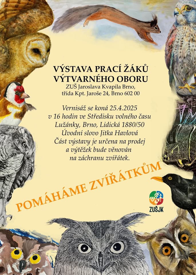 Pomáháme zvířátkům- vernisáž prací žáků ZUŠ J.Kvapila