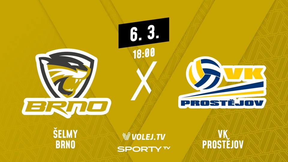 27. kolo DATART volejbalové extraligy: Šelmy - Prostějov