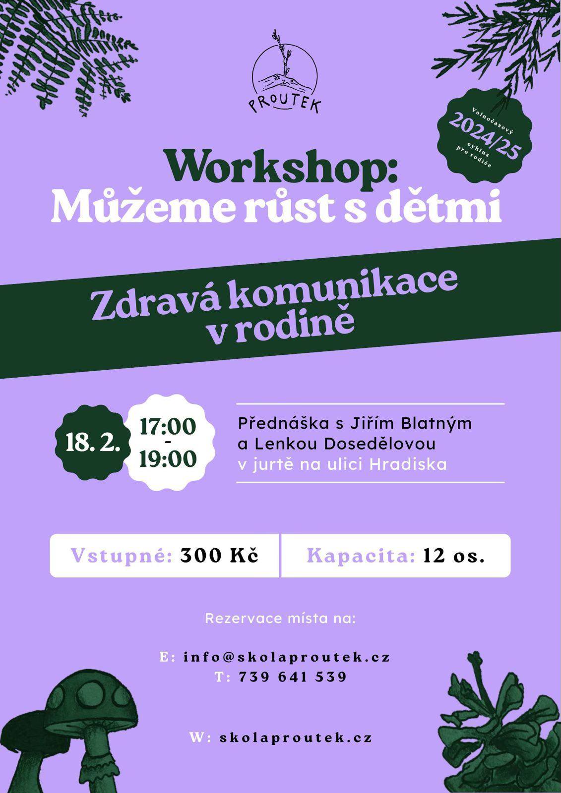 Můžeme růst s dětmi - vzdělávací workshop
