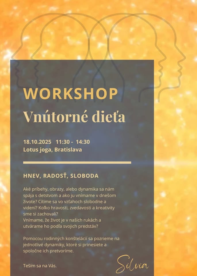 Workshop: Vnútorné dieťa – hnev, radosť, sloboda