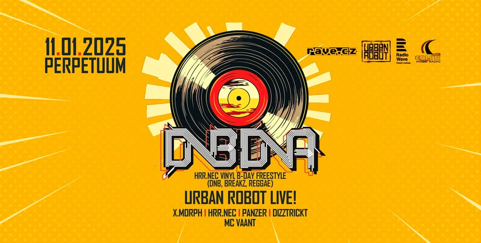 DNBDNA: Hrr.nec vinyl b-day w/ Urban Robot Live! - club Perpetuum - 11.1.2025
