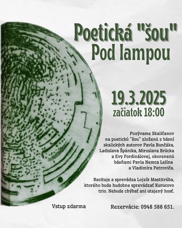 Poetická “šou” Pod lampou