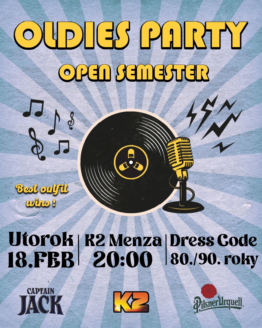 OPEN SEMESTER OLDIES PARTY
