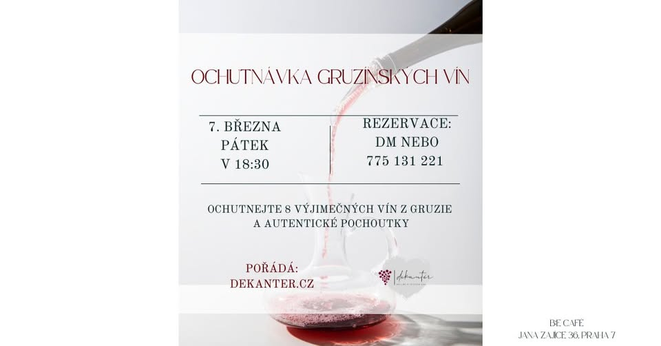 Ochutnávka gruzínských vín s dekanter