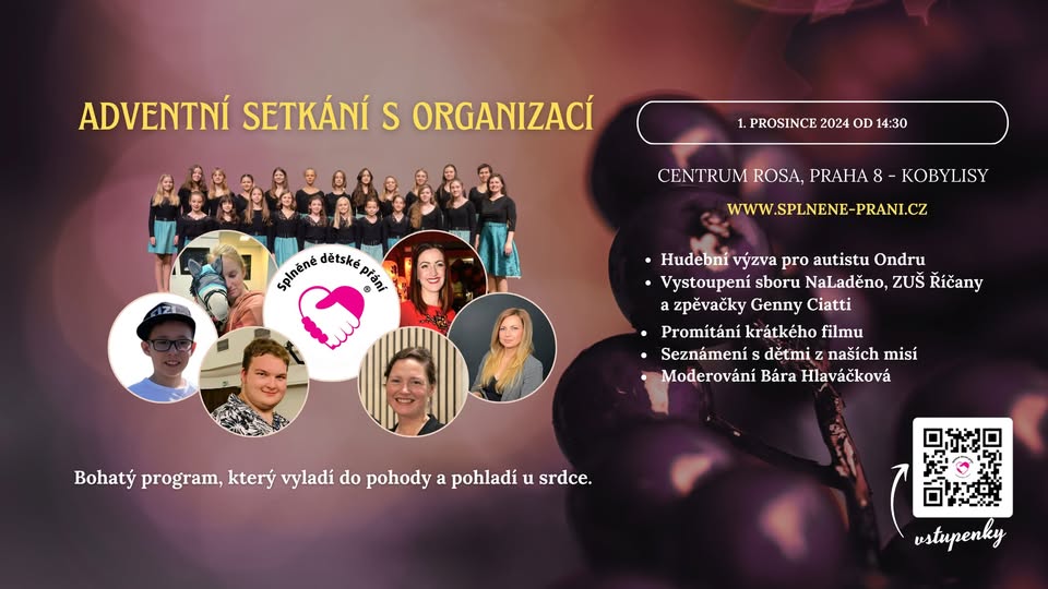 Adventní setkání s organizací Splněné dětské přání