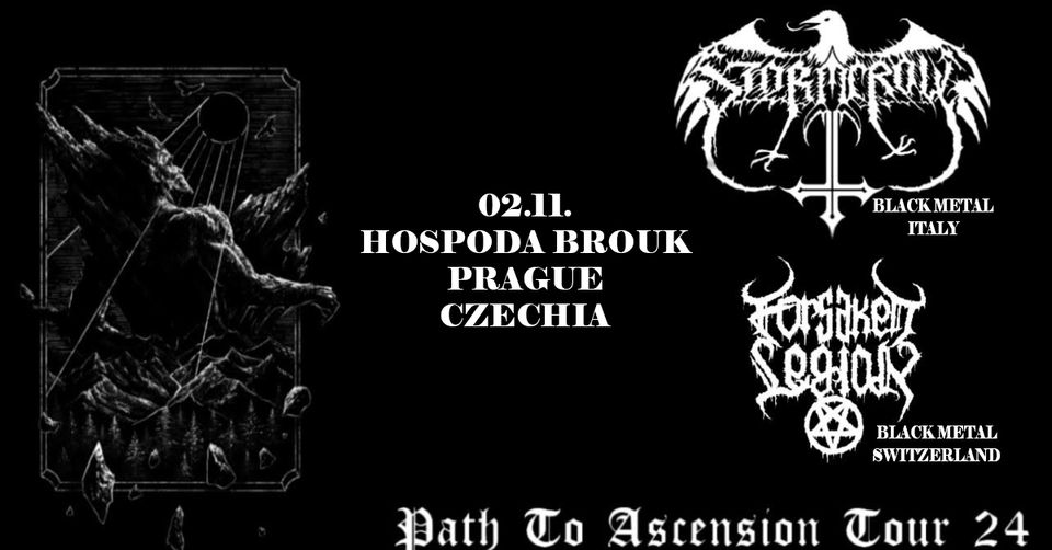 STORMCROW (black metal – Italy), FORSAKEN LEGION (black metal – Switzerland)