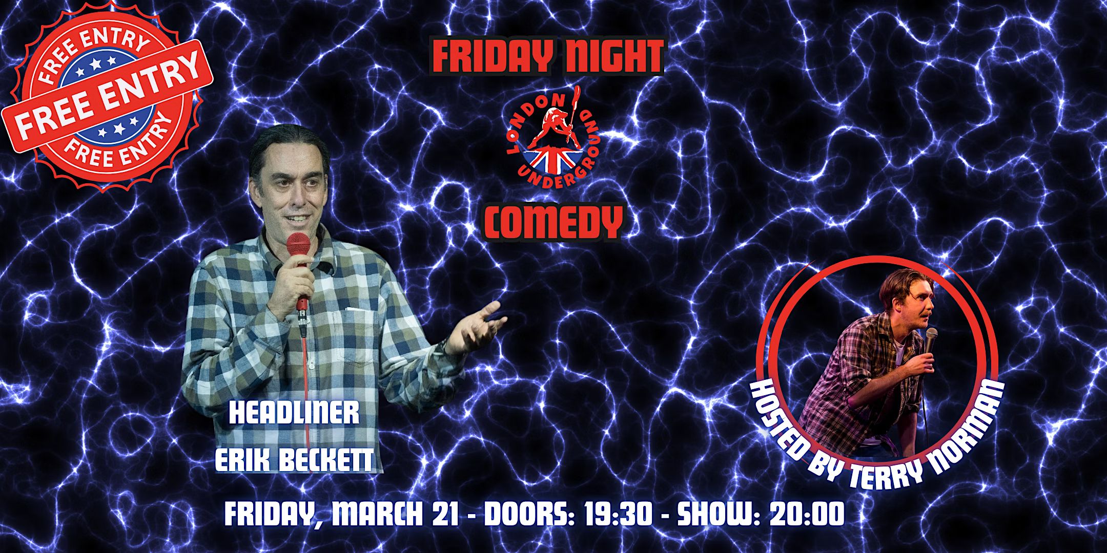 Friday Night Comedy @ London Underground: Free Entry!