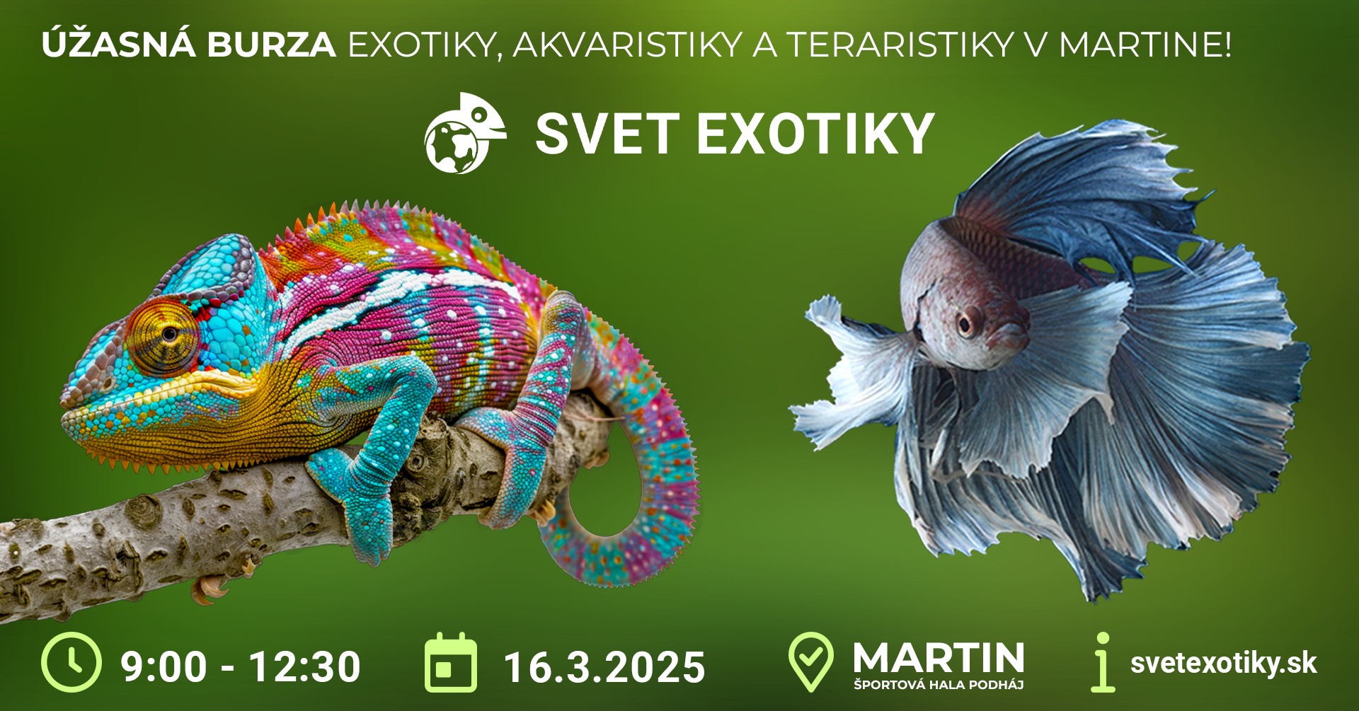 Svet Exotiky | Martin - Športová hala Podháj | 16.3.2025