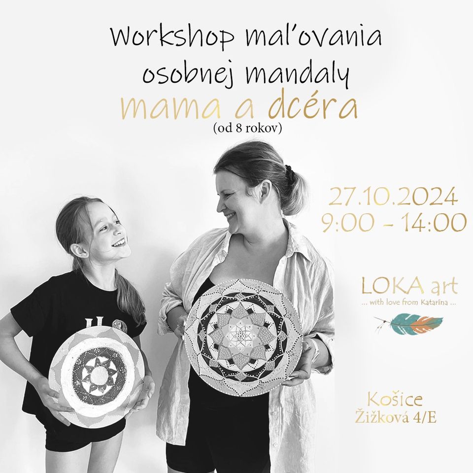 Workshop maľovania osobnej mandaly pre mamky a dcéry 🩷
