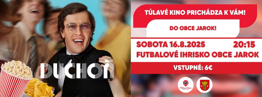 Túlavé kino prichádza do obce Jarok! Premietame film Duchoň!