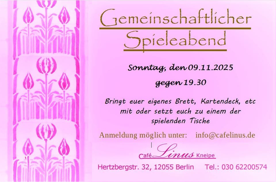 Spieleabend im Café Linus