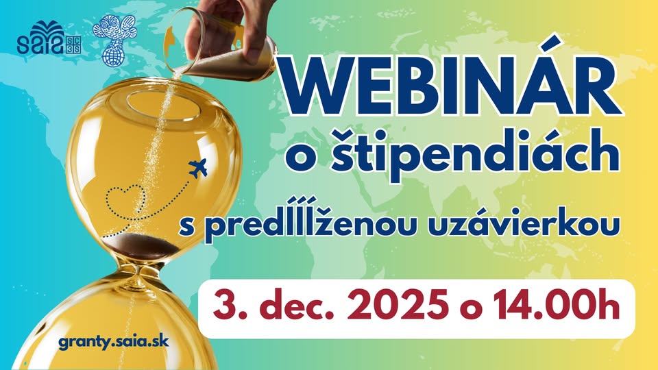 Webinár o štipendiách s predĺĺĺženou uzávierkou