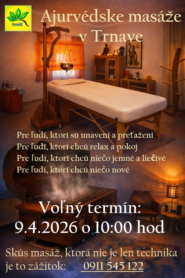Voľný termín na relaxačnú olejovú masáž.