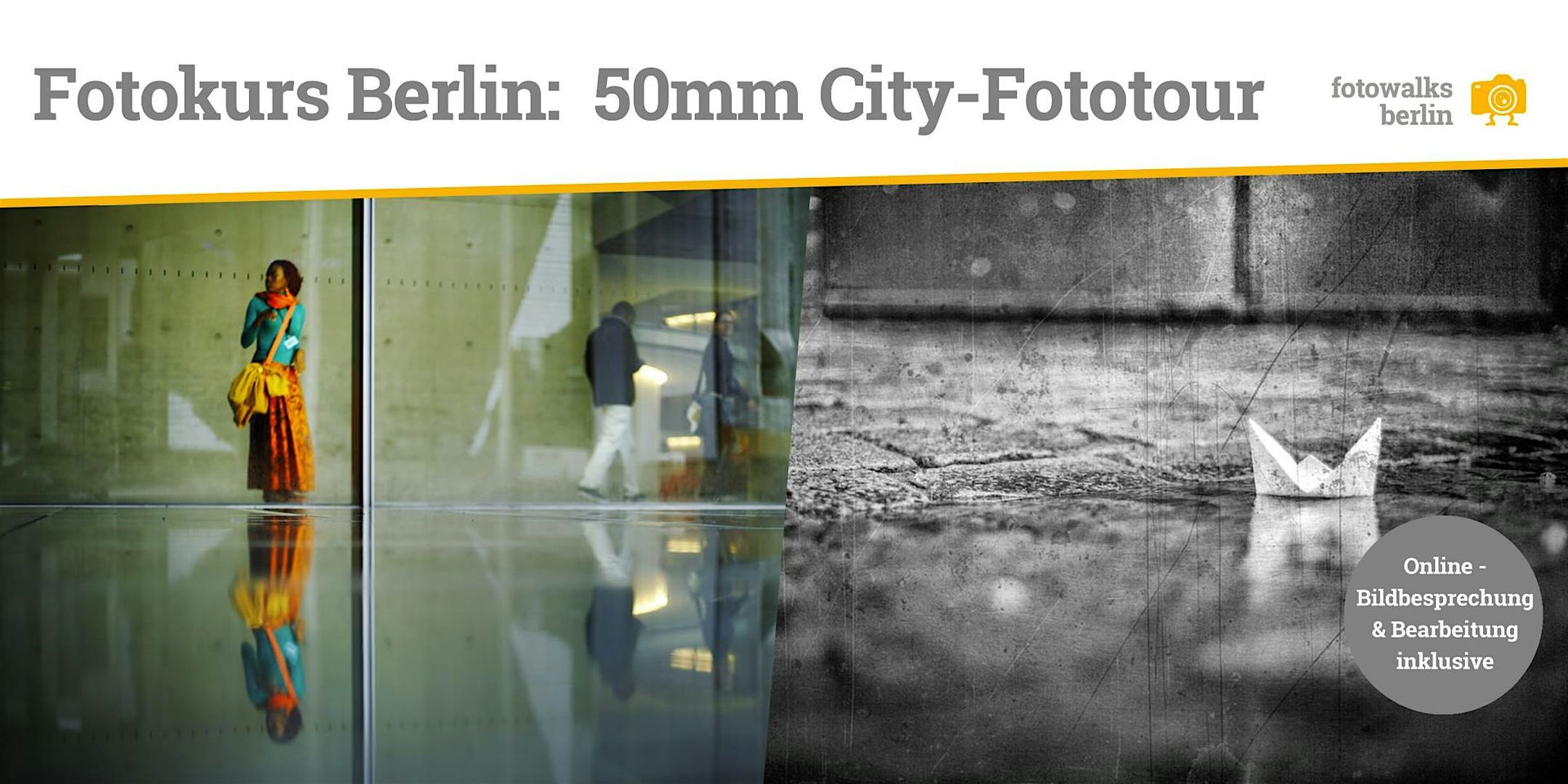 Fotokurs Berlin: 50mm City-West Fototour & Fotowalk am 16.05.2026