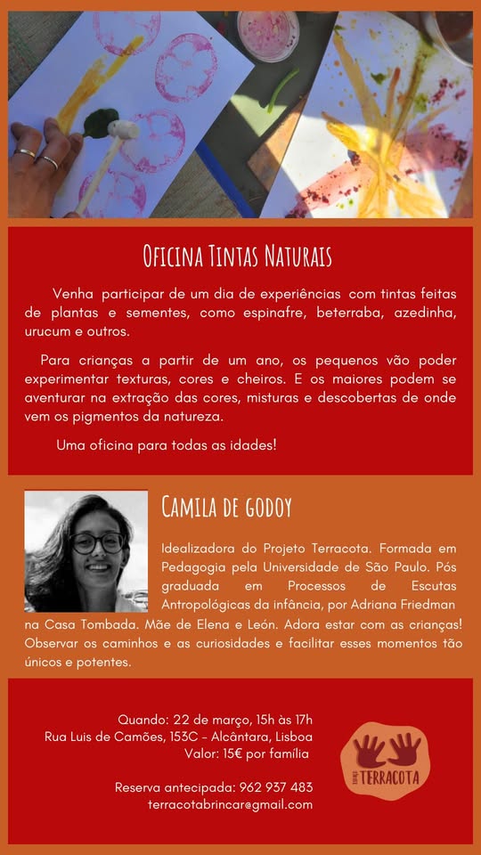 Oficina de Tintas Naturais!