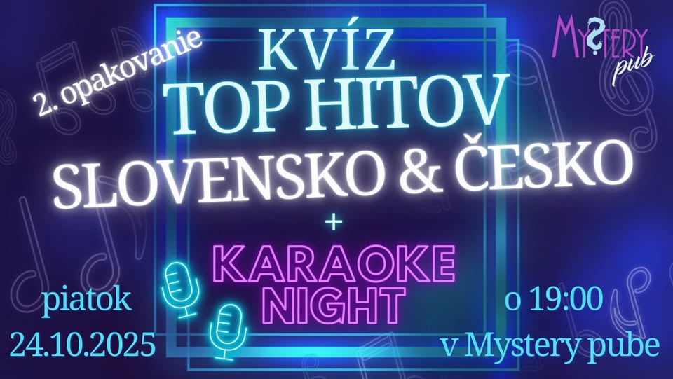 Októbrový Mystery hudobný kvíz - Slovensko a Česko - 2.opakovanie