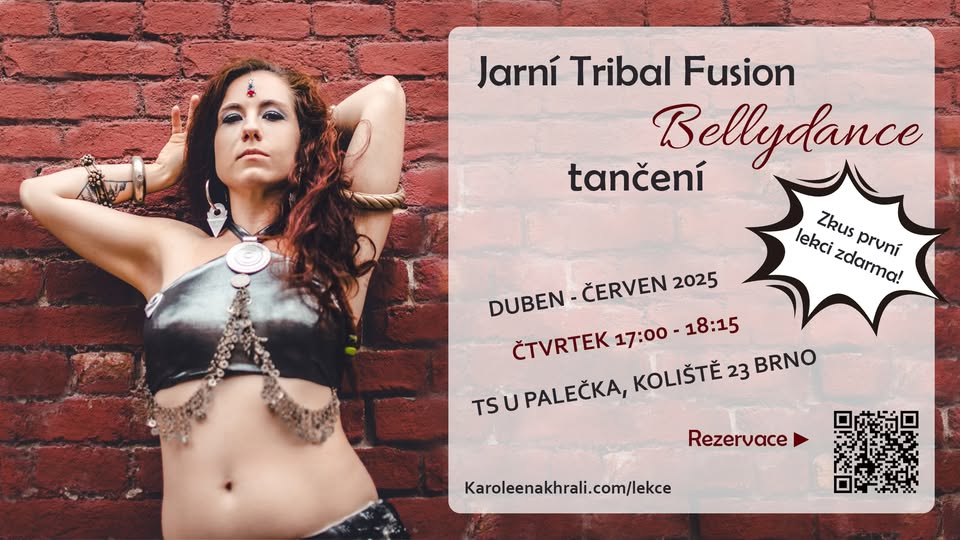 Jarní lekce Tribal Fusion Bellydance pro každého