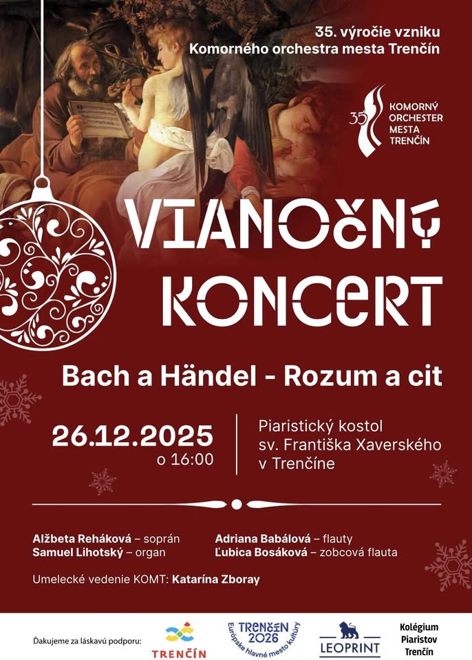 Vianočný koncert Komorného orchestra mesta Trenčín