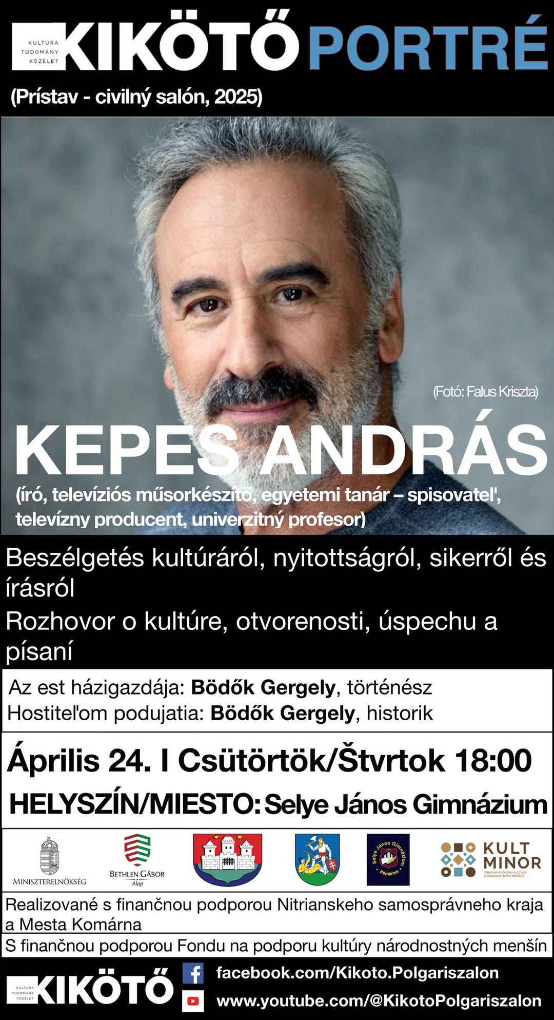 Beszélgetés kultúráról, nyitottságról és sikerről Kepes András íróval, televíziós műsorkészítővel