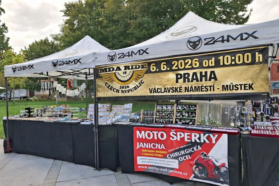 Stánek Moto šperky Janicna na MDA RIDE 18. ročník