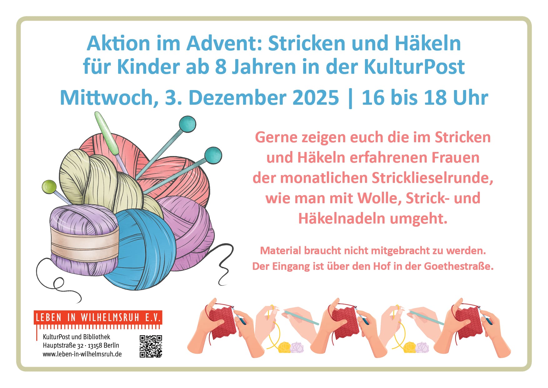 Stricken und Häkeln für Kinder