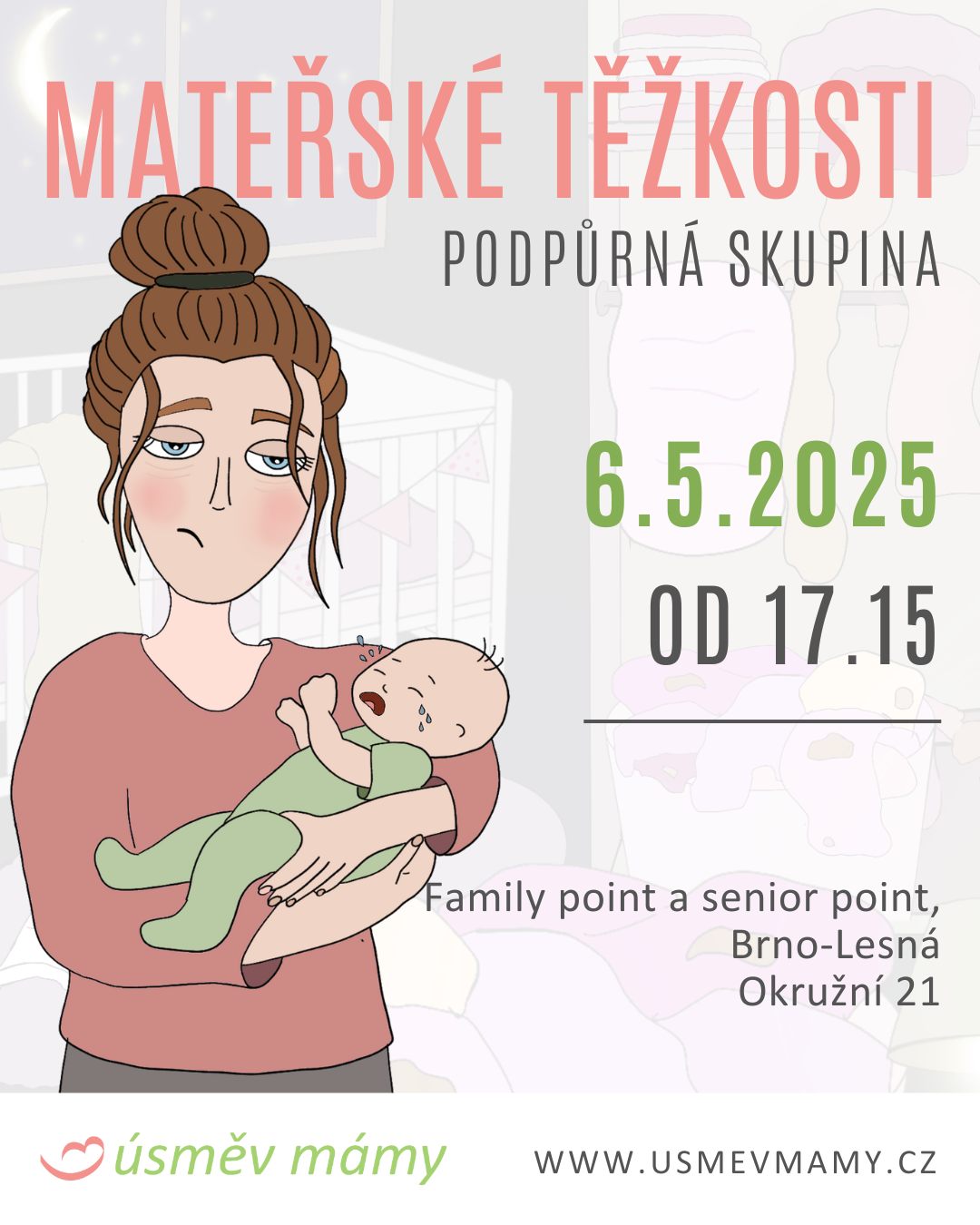 Mateřské těžkosti - podpůrné setkání