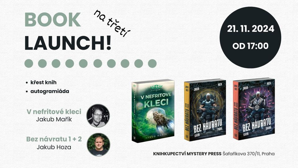 BOOK LAUNCH na třetí!