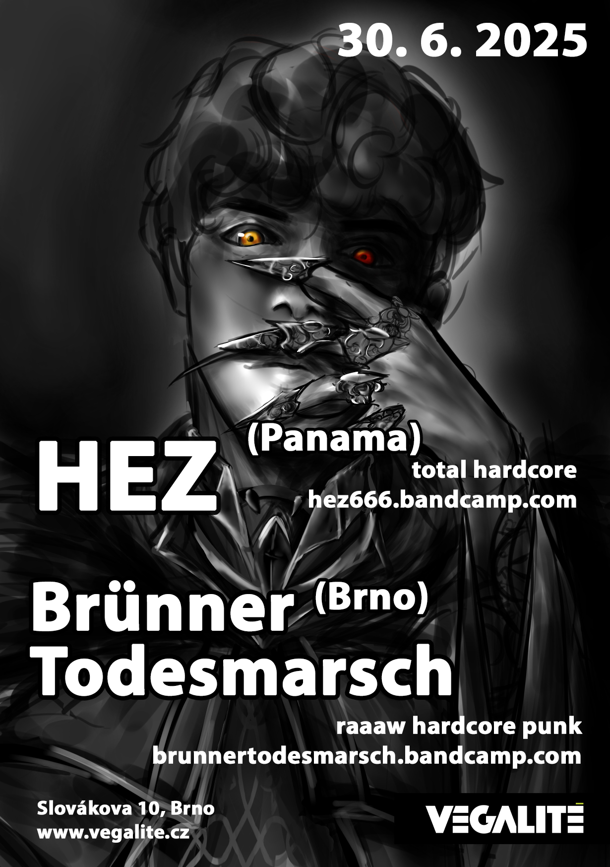 HEZ (total hardcore, Panama) // Brünner Todesmarsch (raaaw hardcore punk)