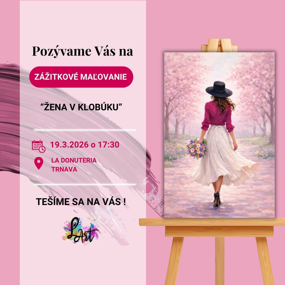 Zážitkové maľovanie- Žena v klobúku