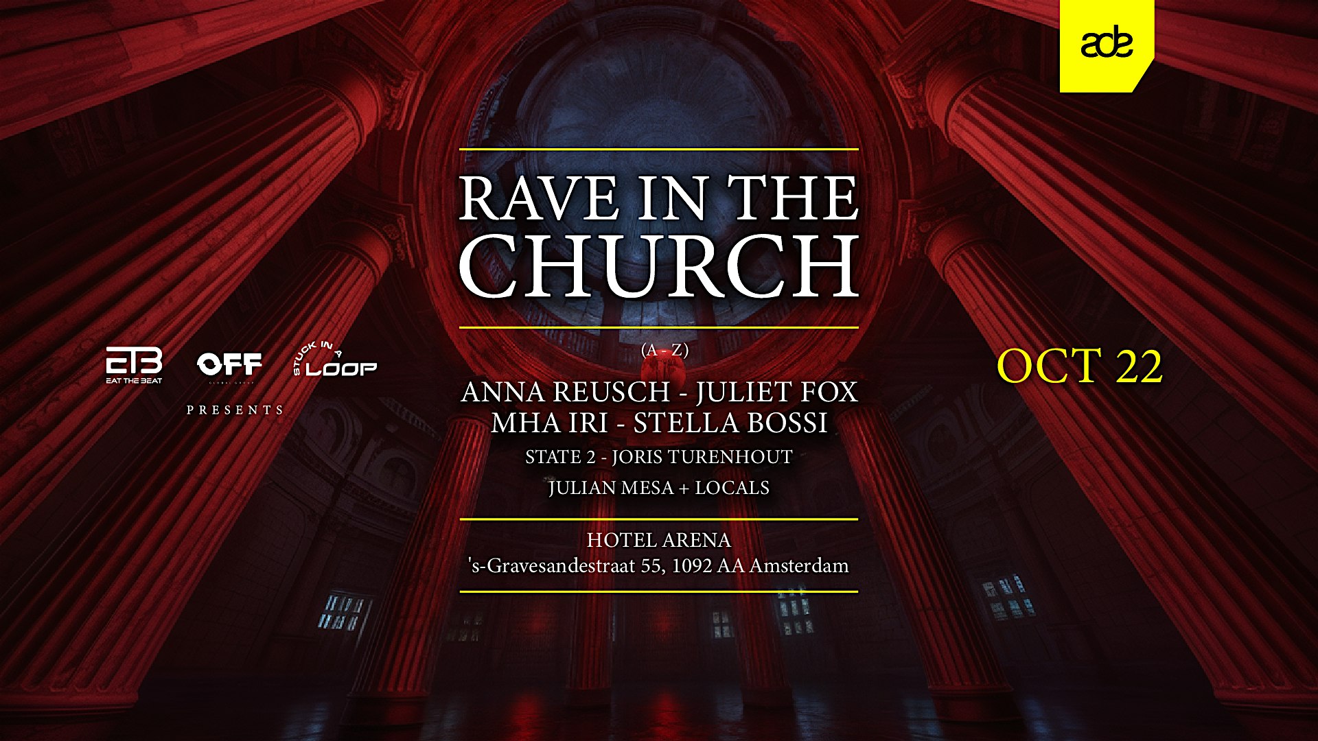 RAVE IN THE CHURCH | Anna Reusch - Juliet Fox - Mha Iri - Stella Bossi