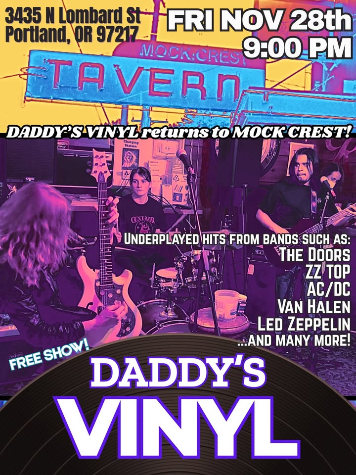 Daddy’s Vinyl returns to Mock Crest Tavern!