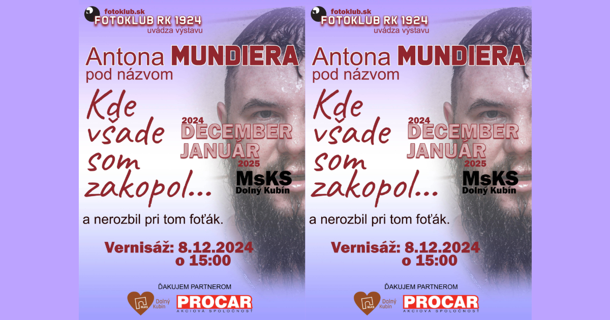 Anton Mundie: Kde všade som zakopol ... a nerozbil pri tom foťák