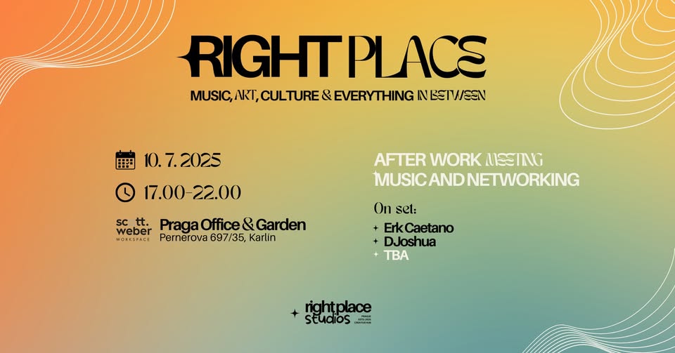 RIGHT PLACE - Afterwork meeting, music and networking