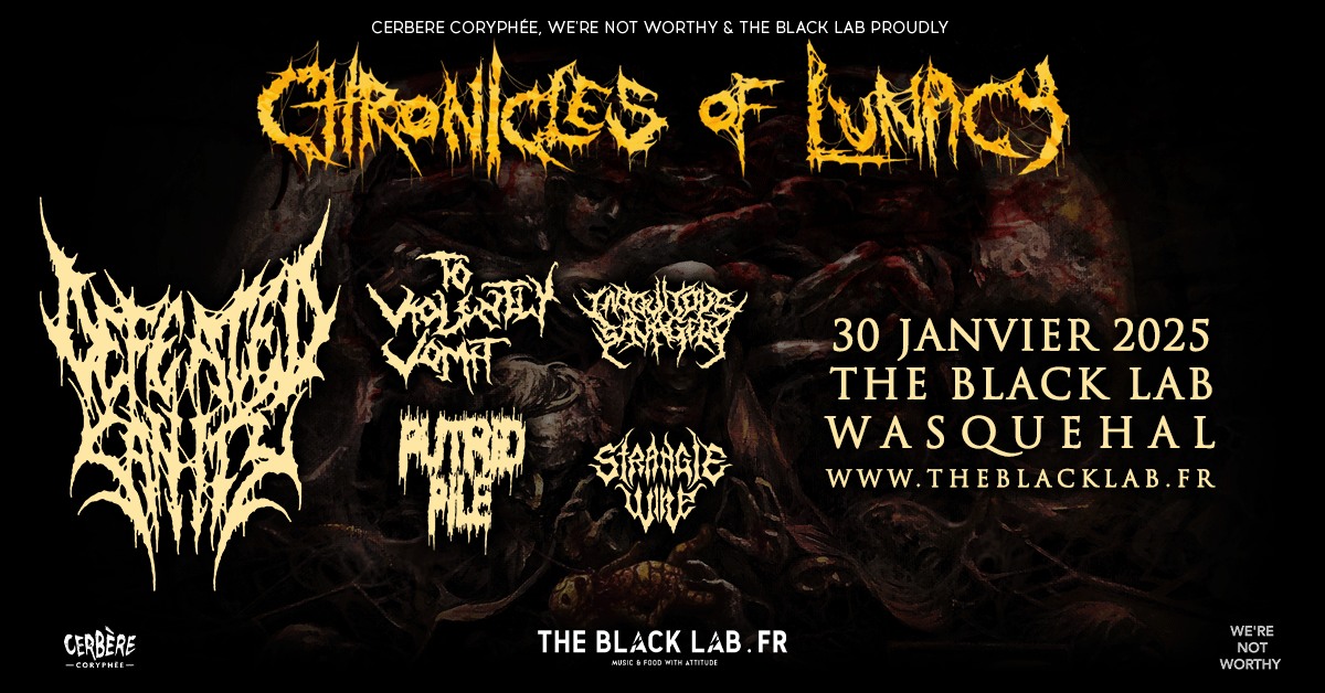 DEFEATED SANITY + TO VIOLENTLY VOMIT + PUTRID PILE + 2 special guests @ THE BLACK LAB - Wasquehal