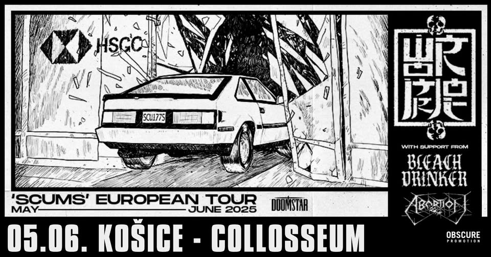 WORMROT, BLEACHDRINKER, ABORTION // 777 - Košice