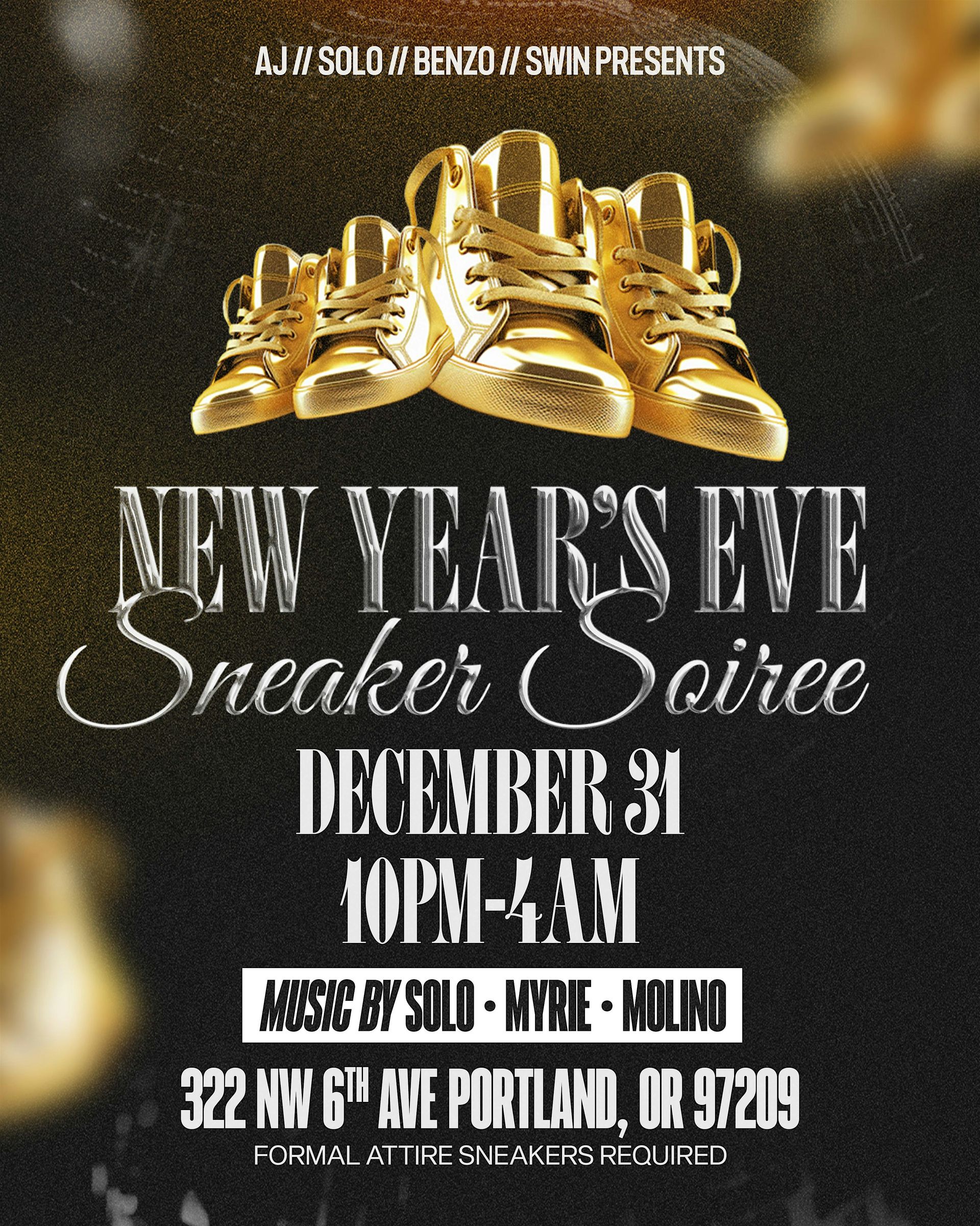 NYE SNEAKER SOIRÉE