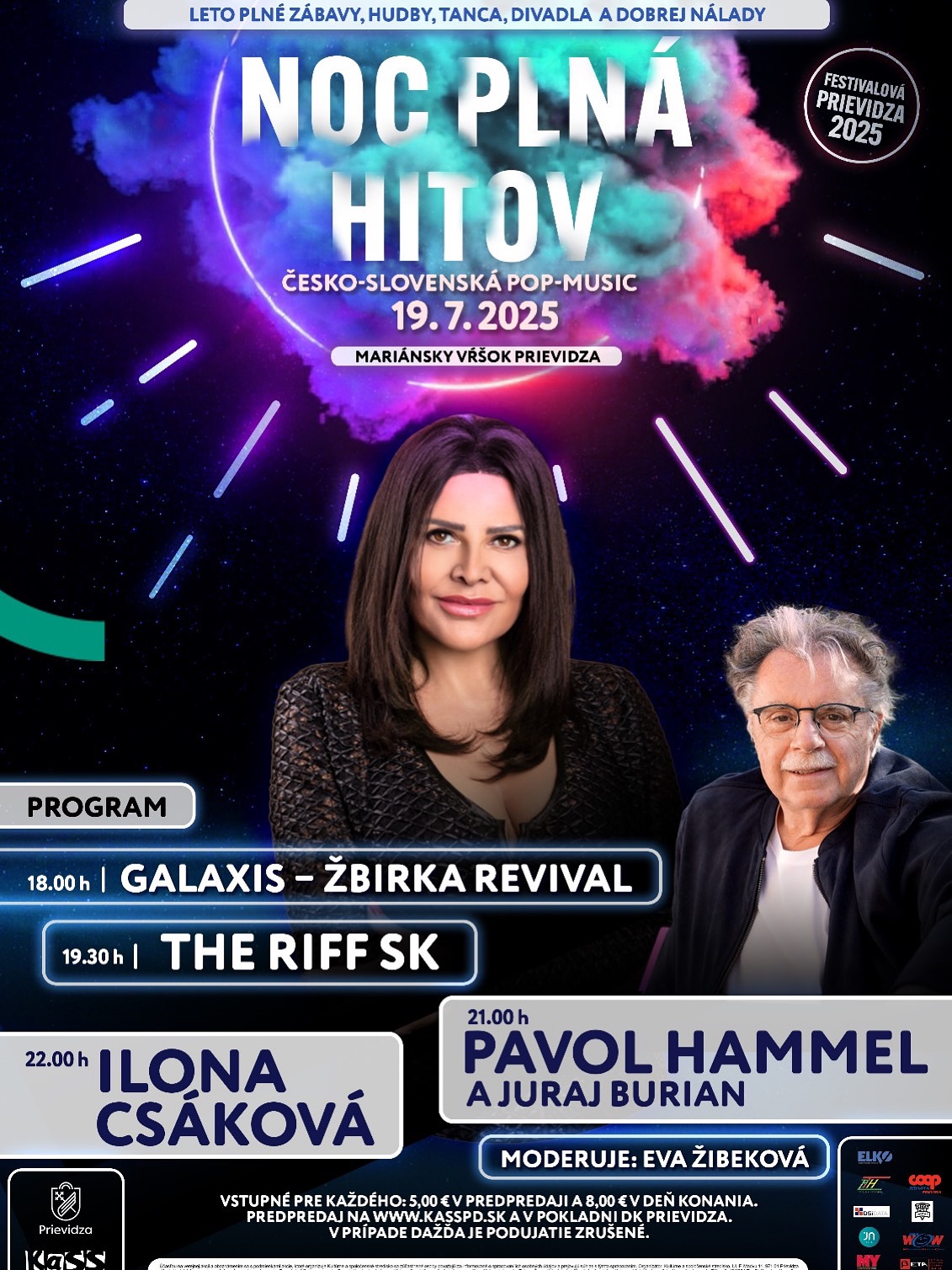 Festivalová Prievidza – Noc plná hitov: Česko-slovenská pop-music