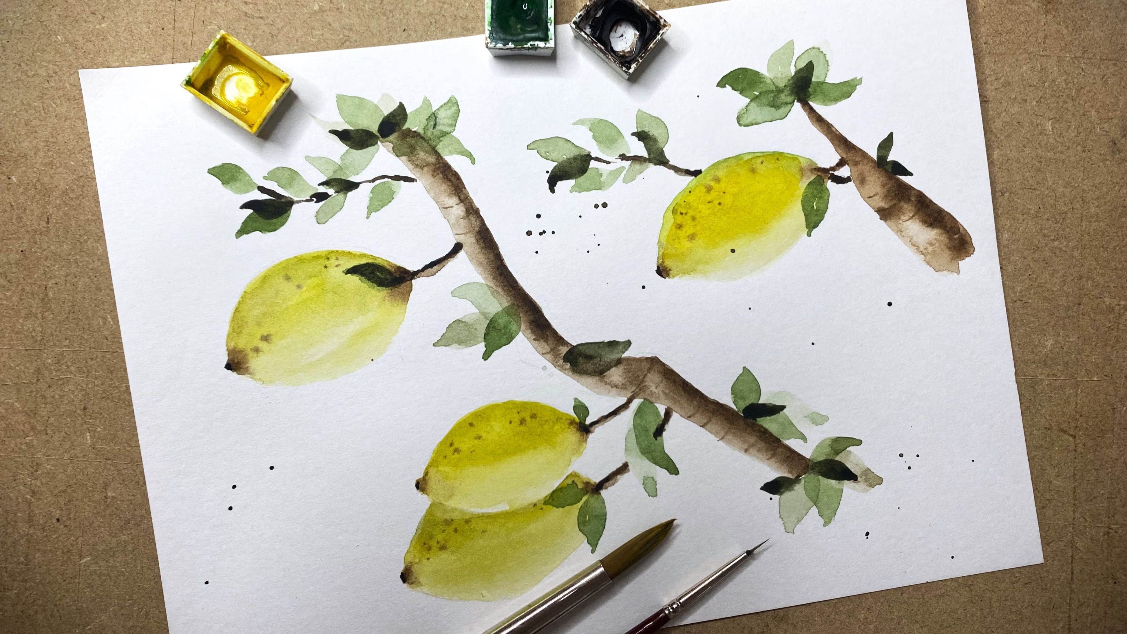 EASY WATERCOLOR painting workshop for beginners