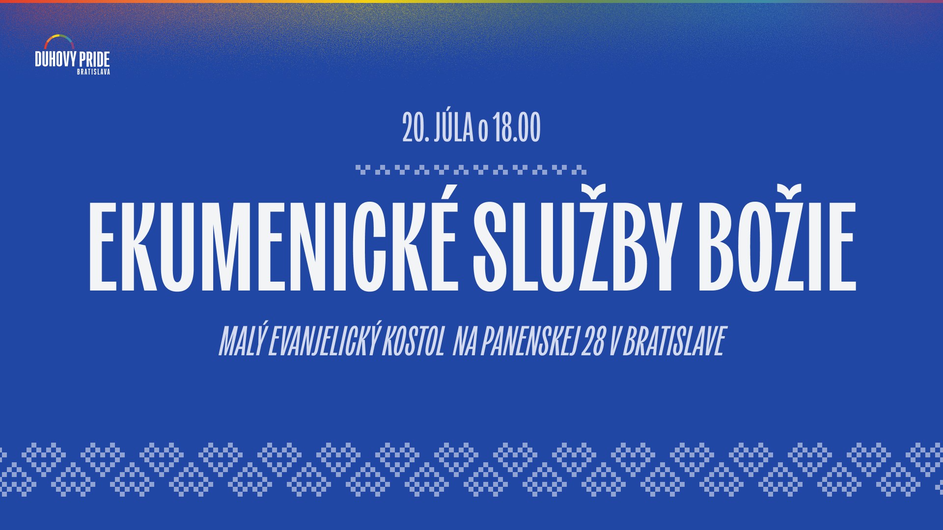 PRIDE mesiac: Ekumenické služby Božie