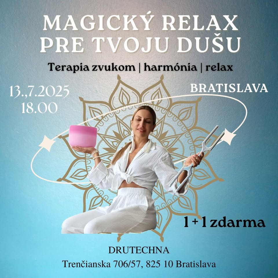 SOUNDHEALING Bratislava 1 + 1 zdarma ❤️