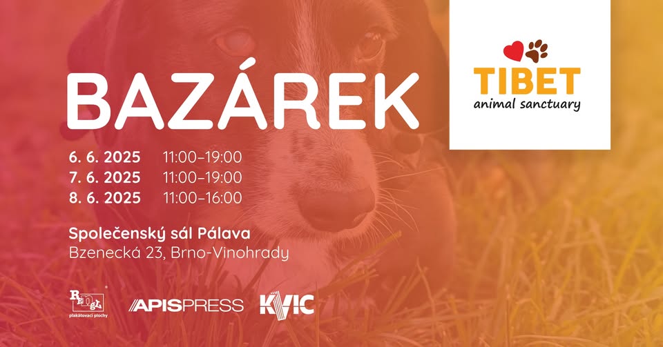 Velký charitativní bazárek Útulku Tibet