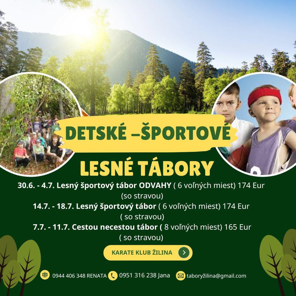 Tábory Žilina - Harmónia a Karate Klub Žilina