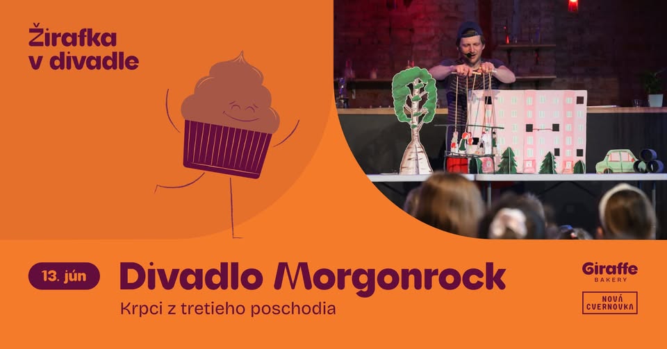 Žirafka v divadle - Divadlo Morgonrock - Krpci z tretieho poschodia