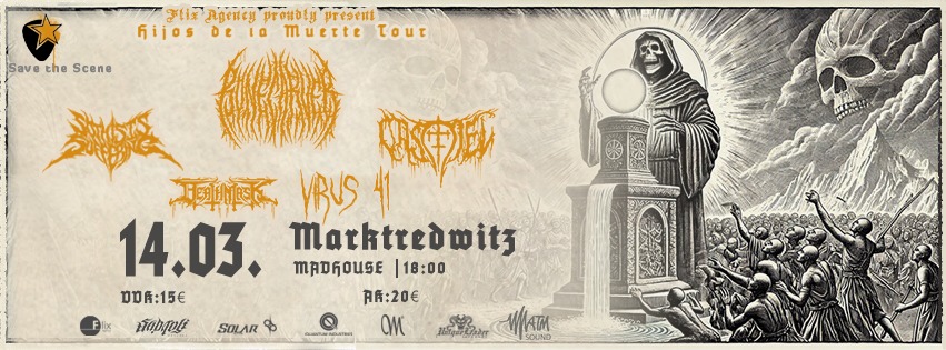 Bonecarver + So This Is Suffering + Castiel + Virus 41 + more - Hijos de la Muerte Tour im Madhouse
