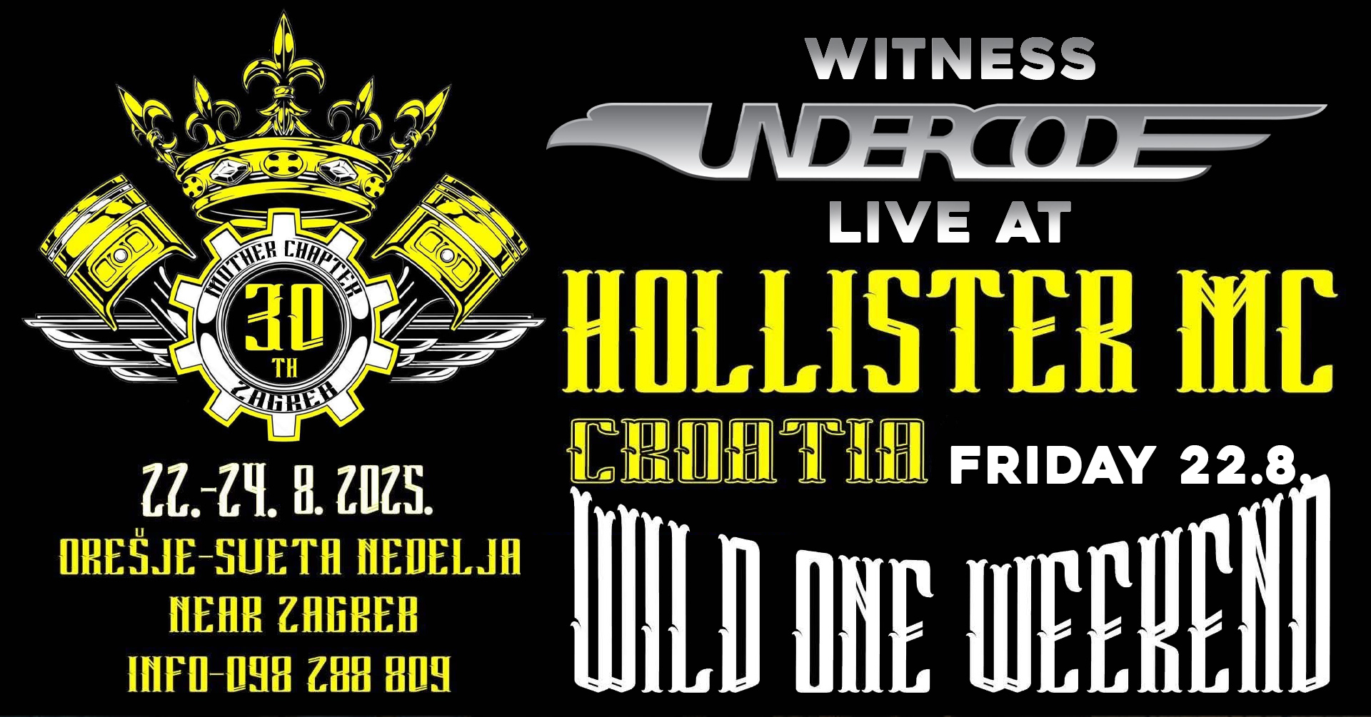 UNDERCODE live at 30th Wild One Weekend. Witness!!!
