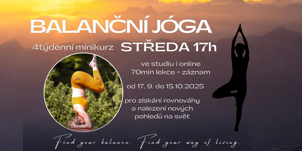 Balanční jóga (ve studiu i online)
