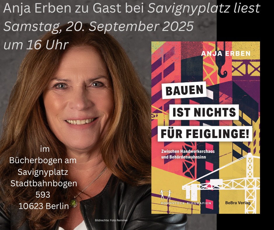 Anja Erben zu Gast bei Savignyplatz liest